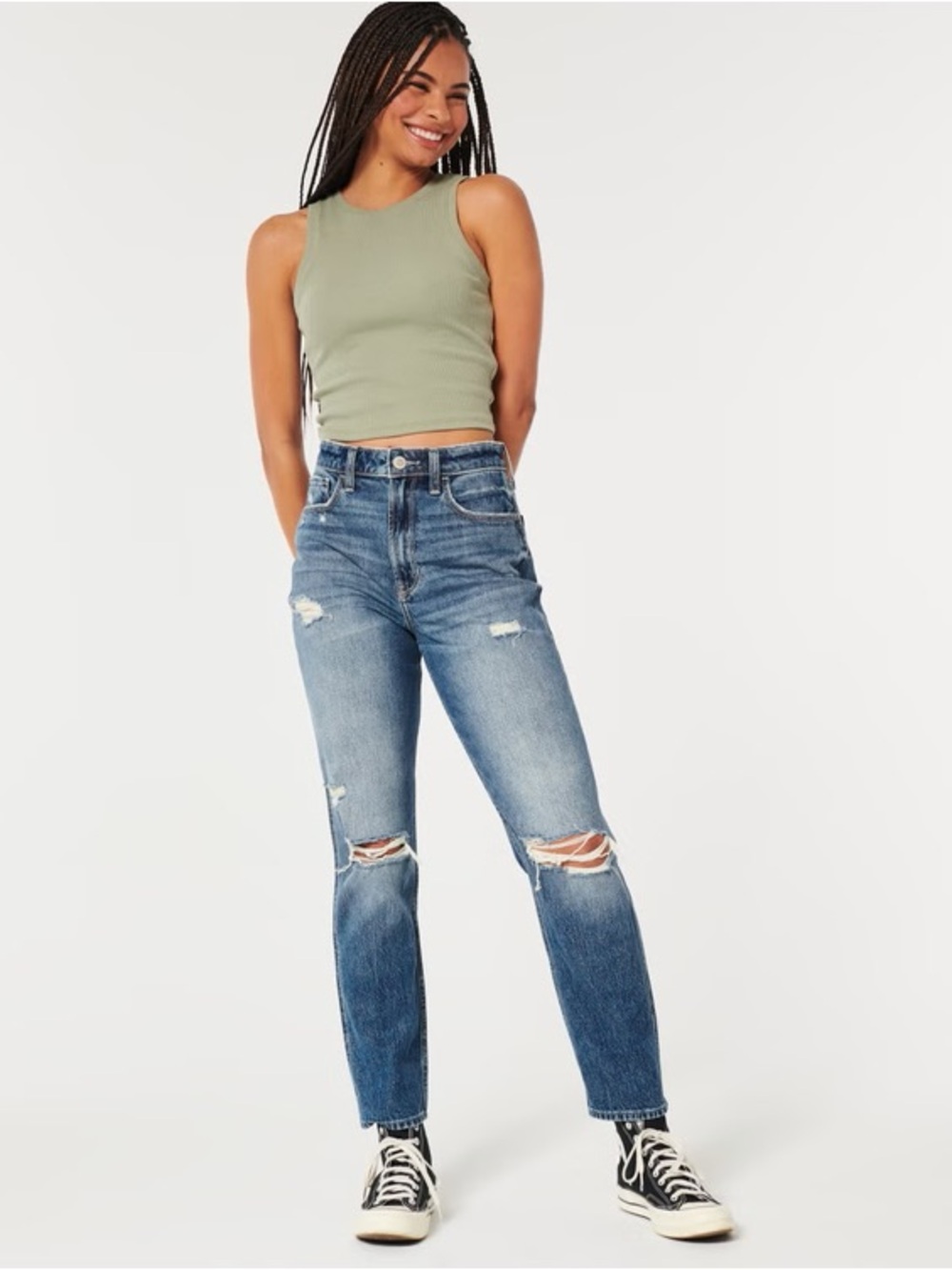 Hollister| Ultra High Rise Mom Jeans
